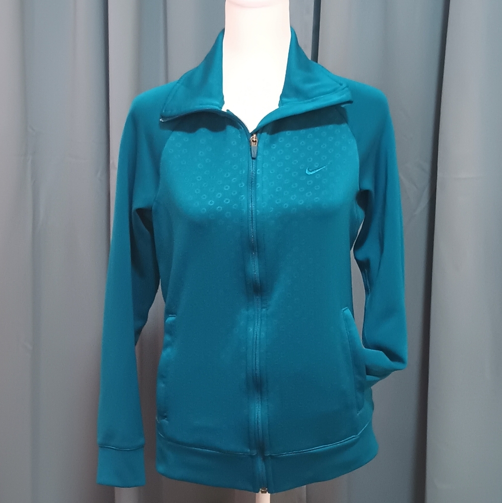 Nike Women's Teal Full-Zip Sweatshirt